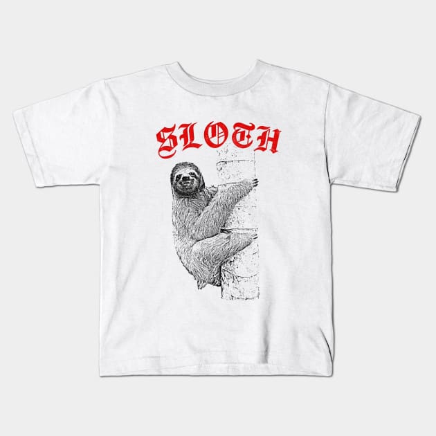 Sloth /// Lazy Sneak Pretty Boi Fan Design Kids T-Shirt by DankFutura